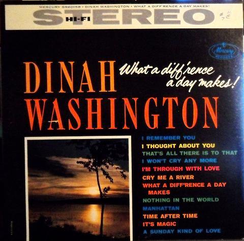 

LP Record DINAH WASHINGTON - What A Diff rence A Day Makes! ML8006 Mercury US Jazz Used