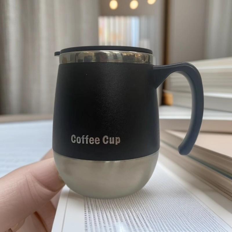 500ml Insulated Stainless Steel Coffee Mug with Lid, Double-Wall Vacuum Thermal Cup for Hot and Cold Drinks, for Home, Outdoor