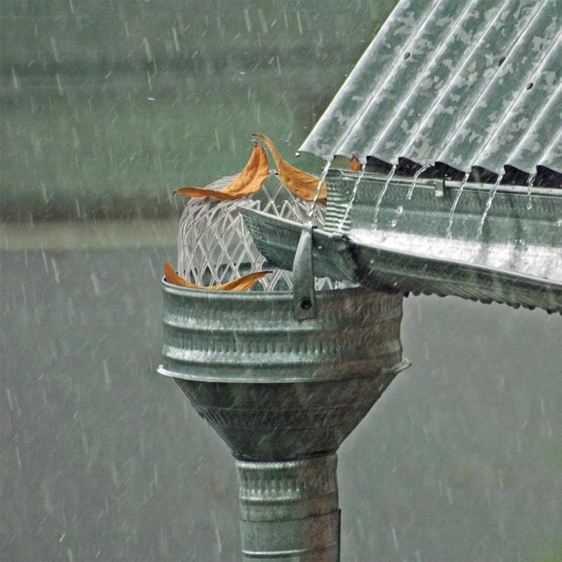 Metal Meshes Roof Gutters Filters Aluminum Gutters Guard Strainer Stop Leaf Blockage Drain Pipe Cover Spouting Filter Caps