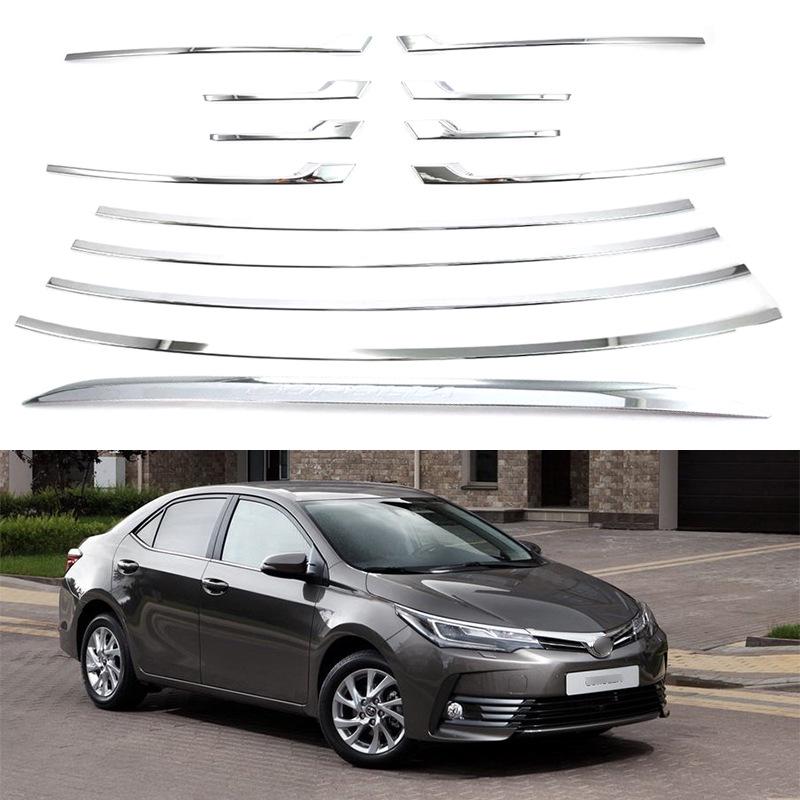 Front Fog Light Eyebrow Grille & Exterior Trims for 2016-2019 Toyota Corolla