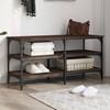 VidaXL Shoe Bench, Shoe Rack with Legs, Shoe Cabinet with Living Room Storage, Industrial, Oak 839047