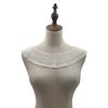 Water-Soluble Lace Chest Collar, Three-Dimensional Hollow Embroidered Corsage Diy Lace Accessories, Curved Semi-Circular Embroidered Fake Collar