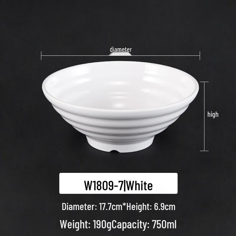 A5 Melamine Imitation Porcelain Noodle Bowl