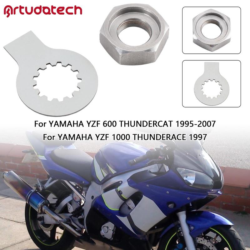 Artudatech Front Sprocket Nut Lock Washer Tab Kit for YAMAHA R6 YZF 600 1000 TDM 850