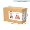 Wooden Baby Walker Stroller with Educational Learning Aid - Anti-Tip Push Car Toy for Toddlers