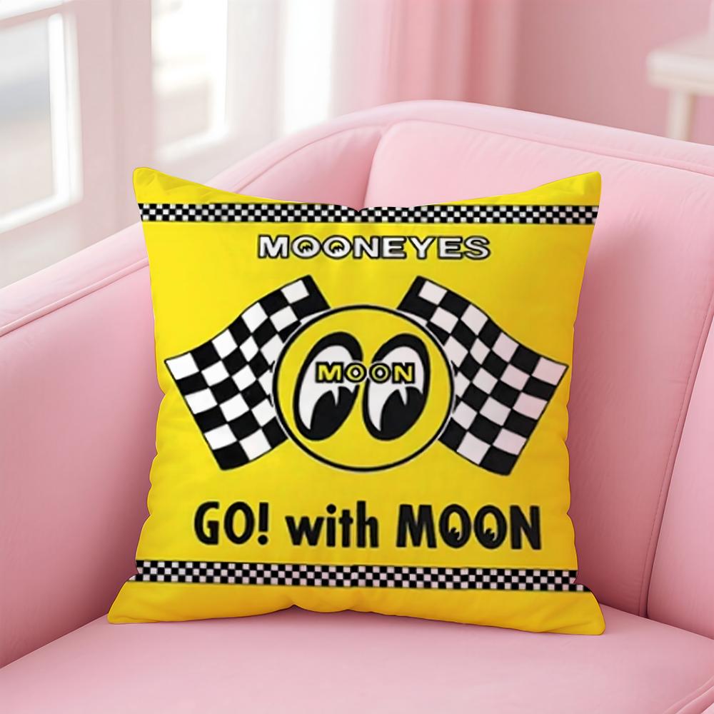 Cute Cartoon M-MooneyesS Cushion Cover Comfortable Reversible Pillow Cover Ideal for Car Sofa Bedroom & Beyond