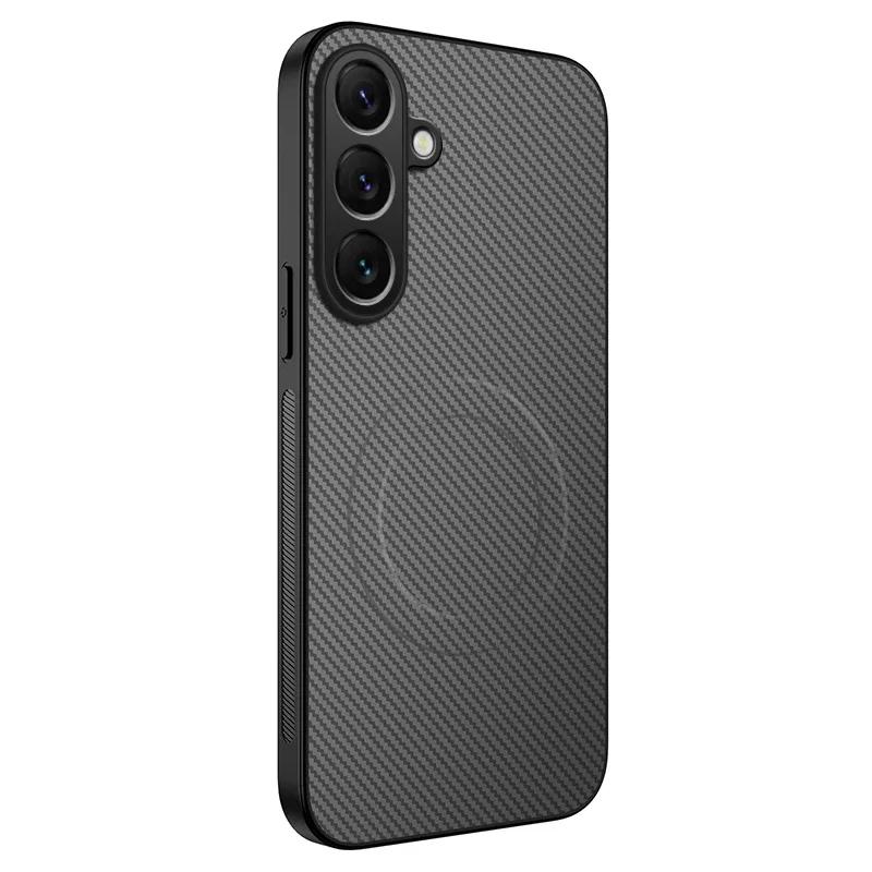 

Силиконовый чехол для телефона Samsung Galaxy A53 A36 A56 A54 A52S A55 A35 5G Магнитная беспроводная зарядка Защитный мягкий чехол на заднюю панель For Galaxy A35 5G серый