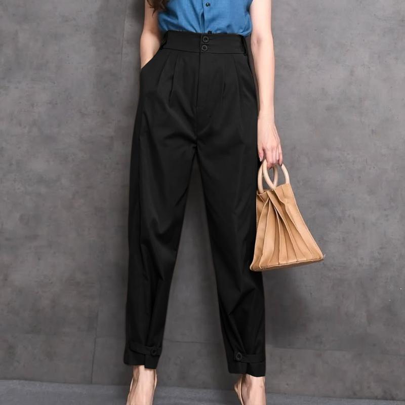 ZANZEA Lässige, kurze Hose in einfarbiger Optik für Damen