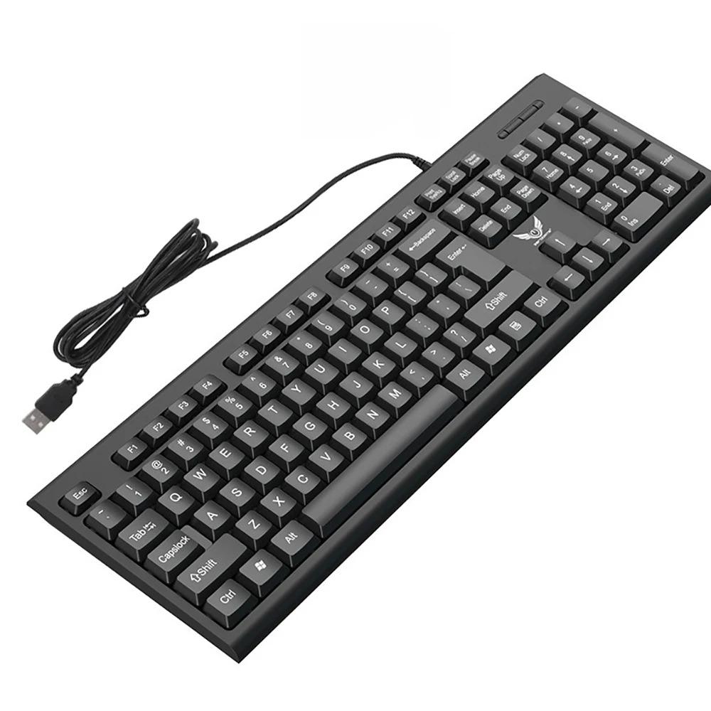 

USB Wired Keyboard 104 Keys RGB Colorful Gaming Keyboard Mechanical Feel keyboard Standard Keyboard for Windows Laptop Computer