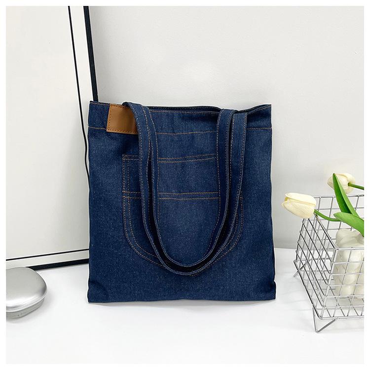 

Весняна Нова Джинсова Сумка на Плече - Велика Сумка-Тоут для Мам та Студентів