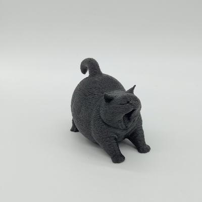 Nuova Statuetta Gatto Carino Che Sbadiglia 3D Decorazione per la Casa Ornamento da Scrivania Stampa Gatto Carino Animale Domestico da Scrivania