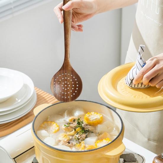 Wooden Cooking Utensils Cooking Spatulas Soup Ladles And Rice Spoons Nonstick Kitchen Tools for Comfortable Grip And Easy Cleaning
