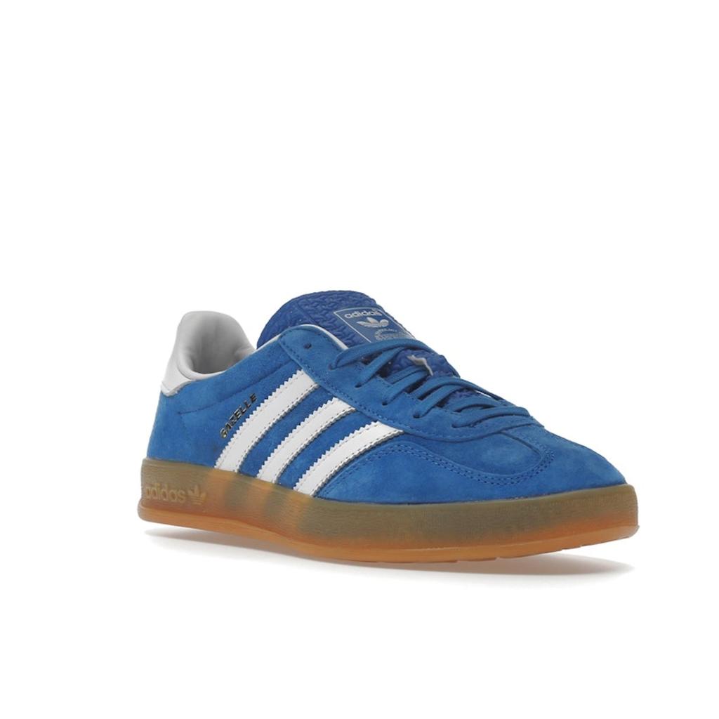 Adidas Gazelle Indoor Blue Bird Gum Sneakers Unisex Cloud-White H06260