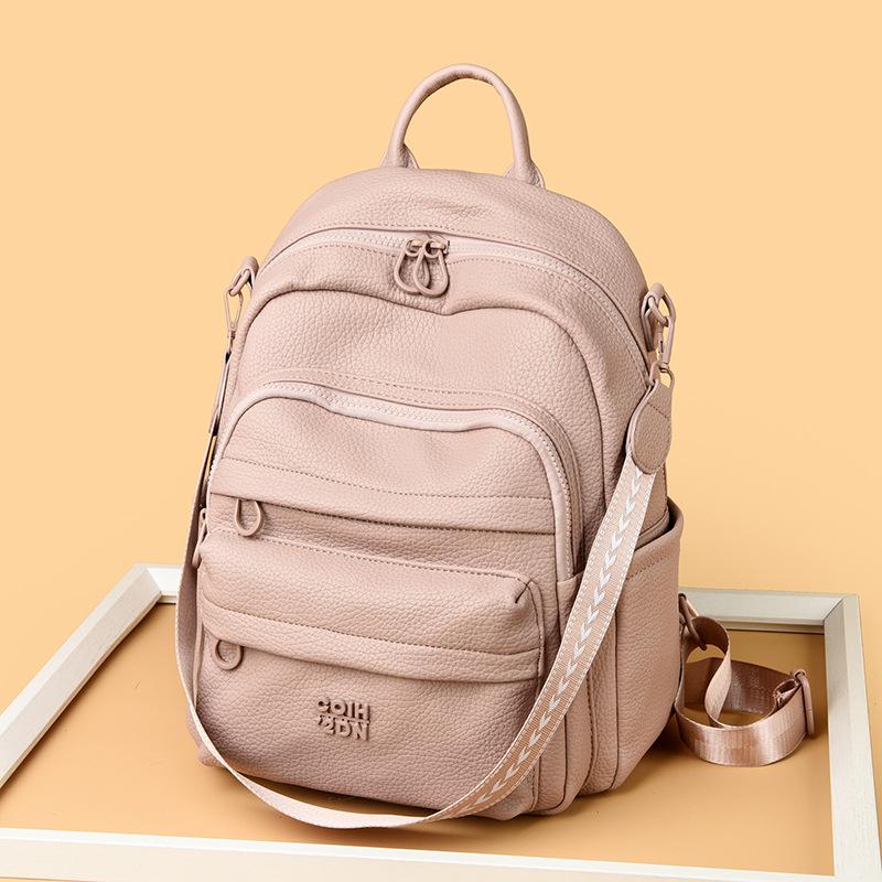 Schoolbag retro simple high sense large capacity backpack new fashion casual versatile commuter computer bag backpack
