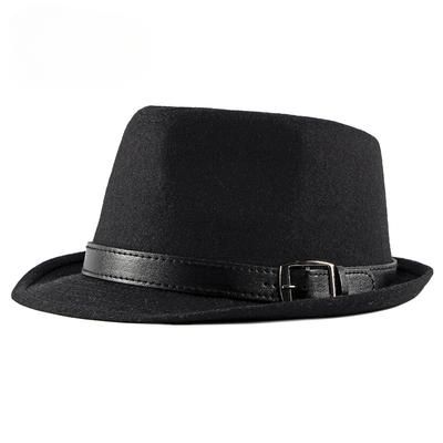 Frühling und Sommer neuer Herren Jazzhut Retro Zylinder Damen schlichter leichter Teller vielseitiger Herrenhut