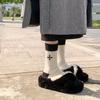 Princess Style Socks for Women Thickened Plush Warm Medium Tube Socks Embroidered Stockings In Autumn and Winter