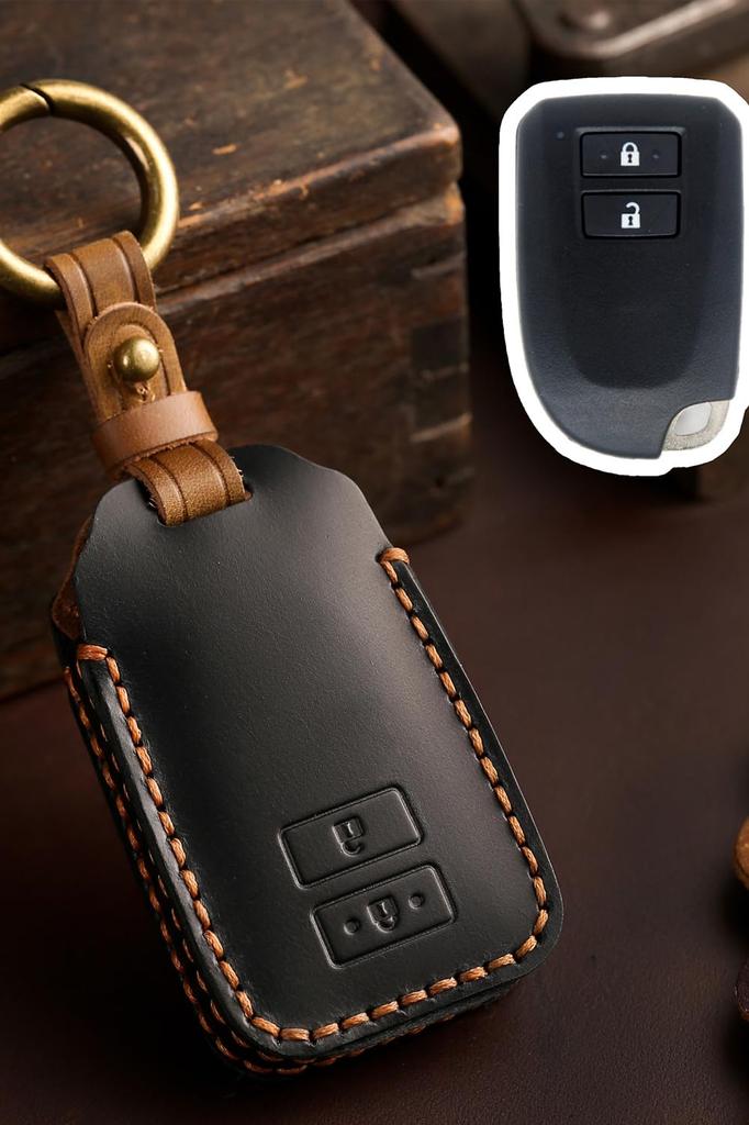 Kinotaka Äkta Läder Toyota Bil Smart Nyckel Fodral 200 Serien Hiace / Regius Ace