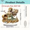 2D Flat Acrylic Lucky Goddess Decoration, Indoor and Outdoor Decoration - No Battery/electricity Required, Free Day Decoration, Shop Decoration, Durab