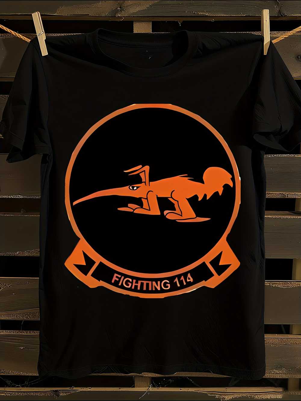 Naval VF-114 Aardvarks F-14 Tomcat Squadron Vintage Aviation T-Shirt M