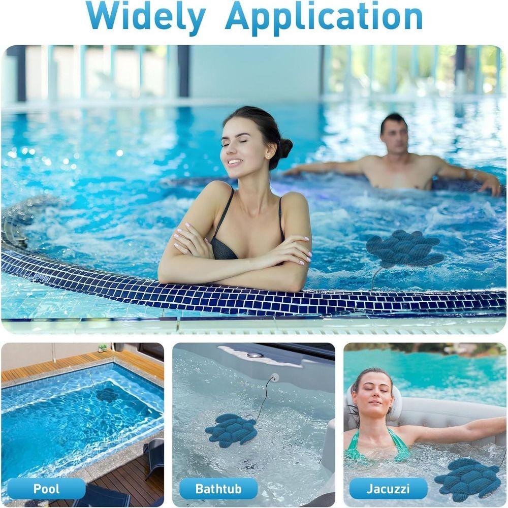 Portable Polyester Turtle Cleaner Reusable Oil Absorbing Hot Tub Cleaner Cleaner Accessories Oil Absorbing Collector for Pool