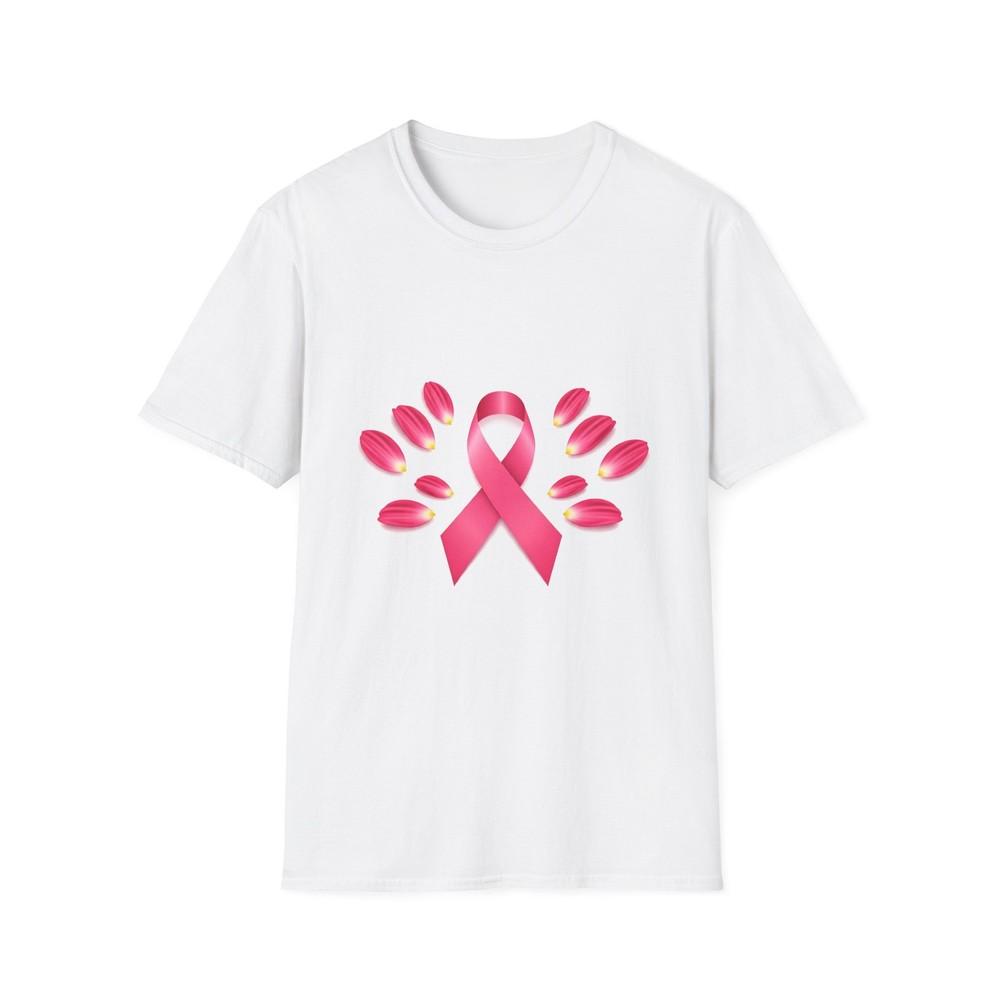 Pink Ribbon Unisex T-Shirt, Breast Cancer Support Gift, Cancer Survivor Tee