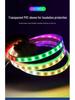Color-Changing Solar LED Strip Light: Outdoor Waterproof, Super Bright, for Ceiling or Living Room Use
