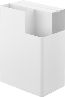 Yamazaki Jitsugyo 2515 Cleaning Supplies Storage Stand, White W20 X D12 X H28cm, Plate, Organized and Neat, Cleaning Tools Storage Case, Organizer