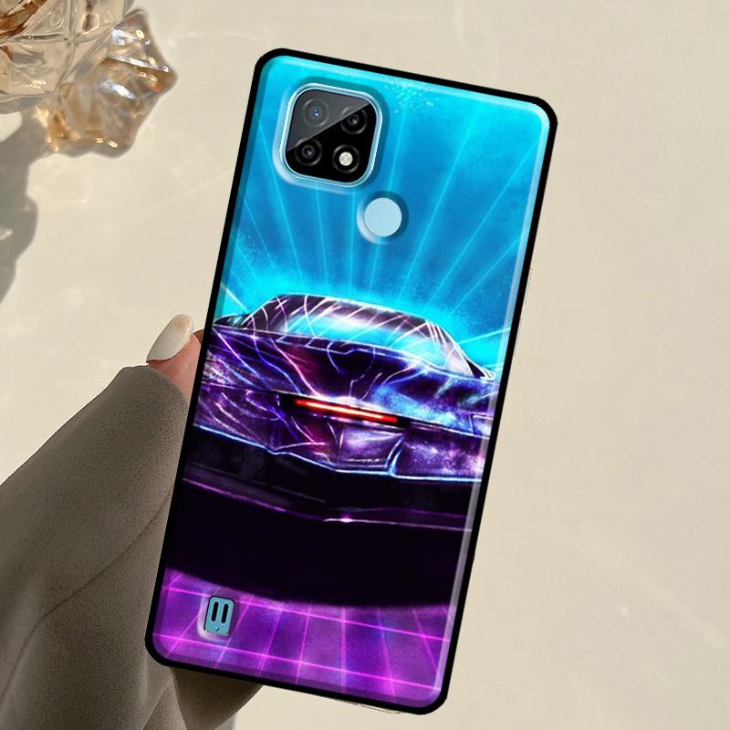 Knight Rider KITT Car For Realme GT 7 Pro GT 6T 6 5 C67 C61 C55 C53 C51 C21Y C25S C75 10 11 12 13 14 Pro Plus Case