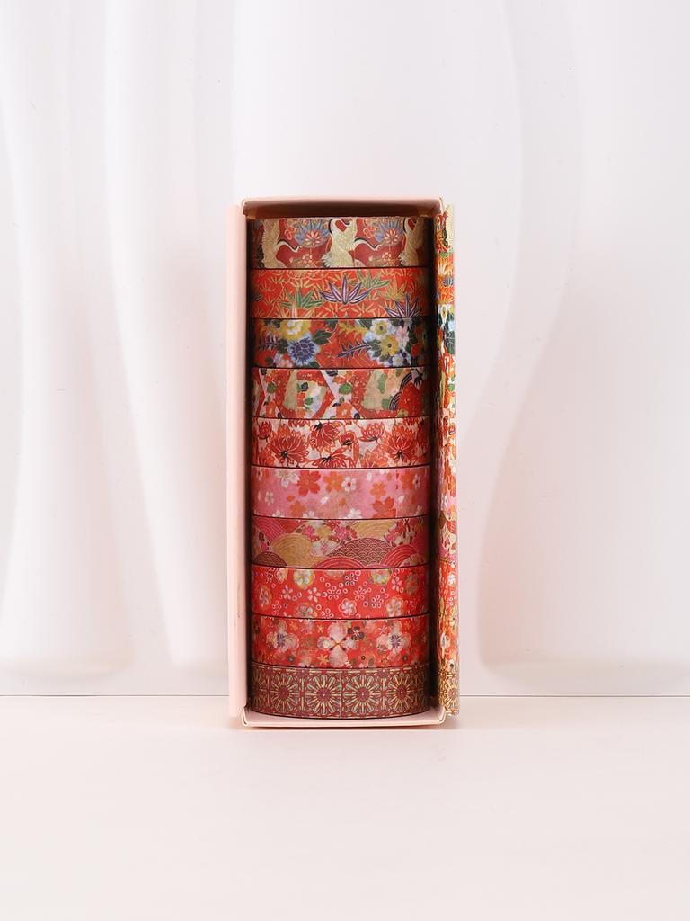 10rolls/box Vintage floral washi tape Exquisite scrapbooking supplies graduation gift for friends Stationery washi tape set