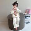 Girls' La Bu Bu Modal Pajama Set - Long Sleeve, Spring/Fall 2025, for Children & Babies, Air Conditioning Homewear.