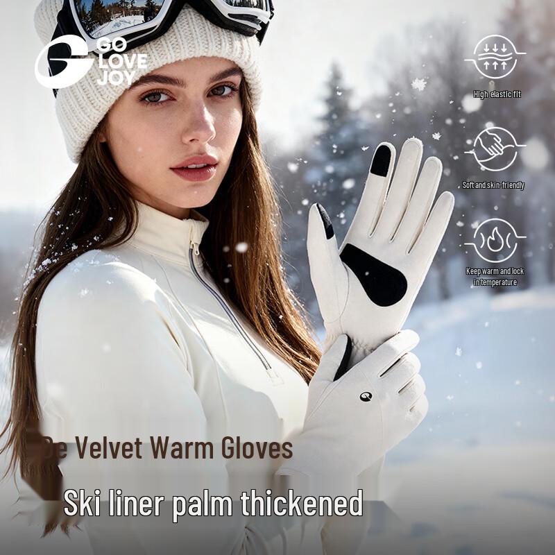 

GOLOVEJOY Women s Winter Warm Fleece Touchscreen Gloves M