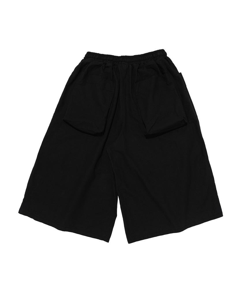 Cargo Bros Damen Bermuda-Hose mit Außentaschen im Americana-Stil (Schwarz)