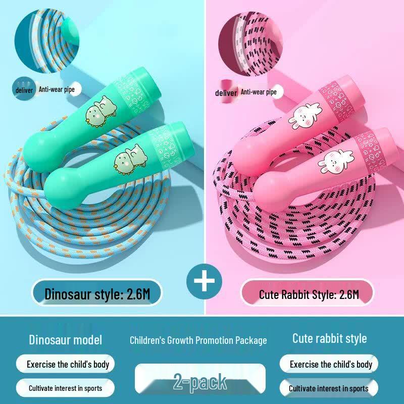 Jianli Kids  Tangle-Free Adjustable Jump Rope for Training & Exams