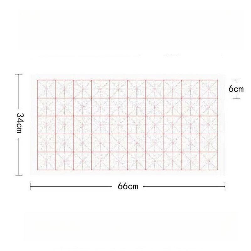 Painting and Calligraphy Paper Rice Grid Half-raw Half-cooked Brush Character Calligraphy Practice Paper Beginner Practice Paper