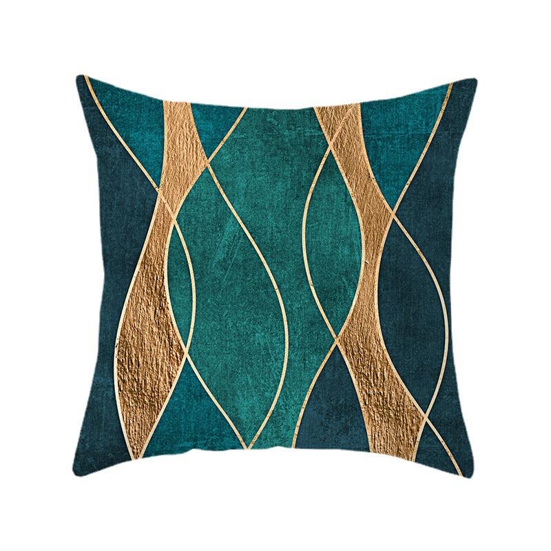 Nordic Style Modern Gold Pillowcase Home Pillow Light Luxury Sofa Pillow Cushion Cover
