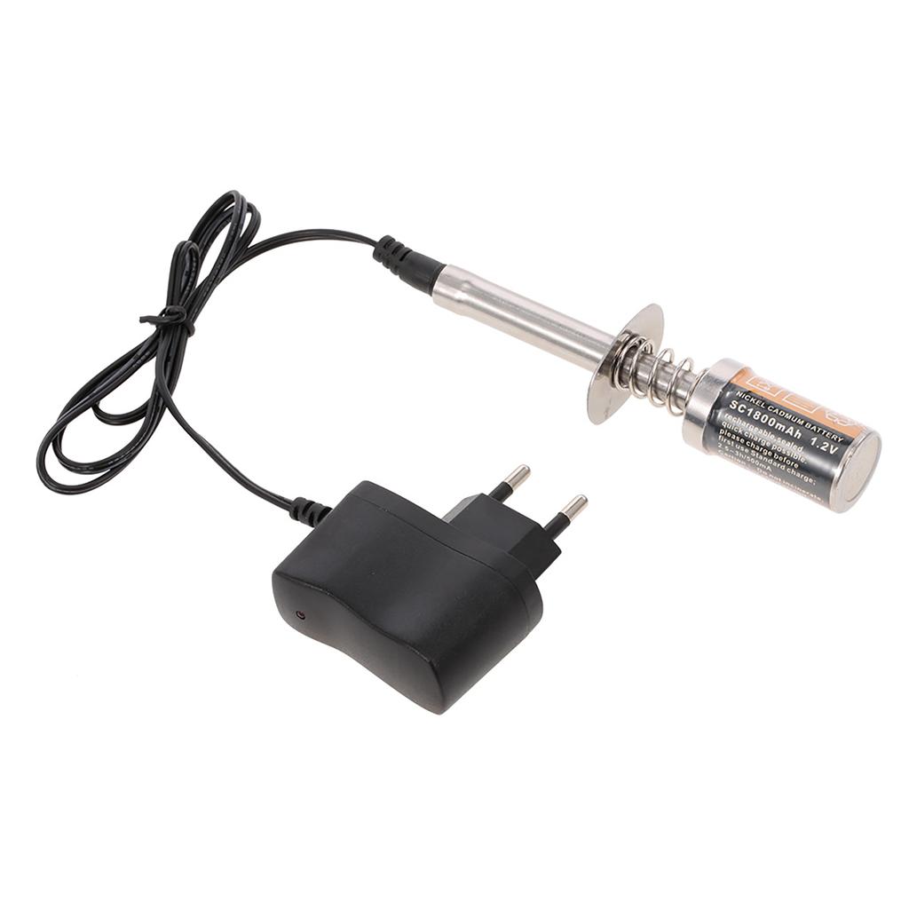 Starter Kit Glow Plug Igniter with Battery   Combo for       Powered 1Celsius8 1Celsius10 RC Car