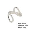 Cazador Hollow Geometric Rings Jewelry for Women Stainless Steel Finger Rings 2026 Wedding Birthday Mother Days Day Gift Trendy