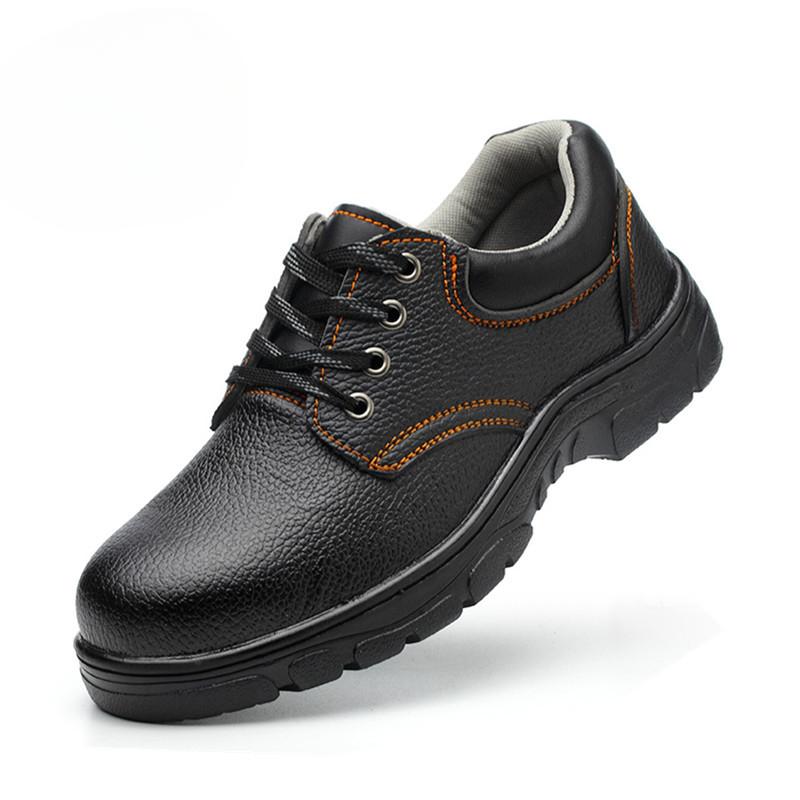Men's Labor Insurance Shoes, Anti-smash and Anti-piercing Breathable Work Shoes, Oil-resistant Acid and Alkali-resistant Safety Protective Shoes