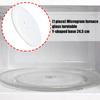 Microwave Glass Turntable Plate Y Shape Base 24.5cm Heat Resistant Replacement Tray Suitable for Optimal Stability
