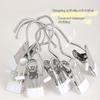 10Pcs Stainless Steel Clothes Pin With Hooks Laundry Clothes Pegs Hook Multifunctional Non Slip Hanging Clip For Socks Hats Pant