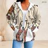 Women Plus Size Zip Up Hoodie Cute Bat Cat Pumpkin Floral Bow Print Long Sleeve Casual Hooded Sweatshirt