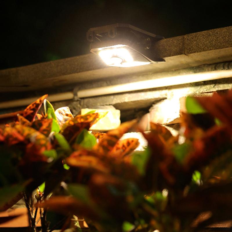 Intelligent Light Control Solar Lamp,Polycrystalline Panel,Auto-Charging by Day Auto-On at Night,PIR Motion Sensor with 3 Modes