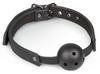 Gag with Pierced Black Ball - EasyToys Fetish Collection - BDSM Gags