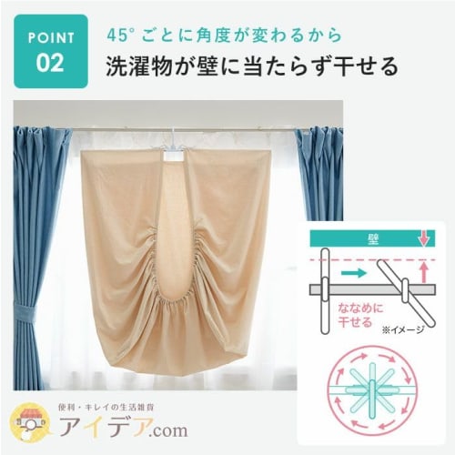 Cogit Fitted Sheet Hanger: Space-saving and Hangs On Door Frames for Drying Fitted Sheets