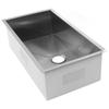 Undermount Sink L780 W430 H230mm 304 Stainless Steel 90mm Outlet Kitchen Sink for RV Yacht Boat