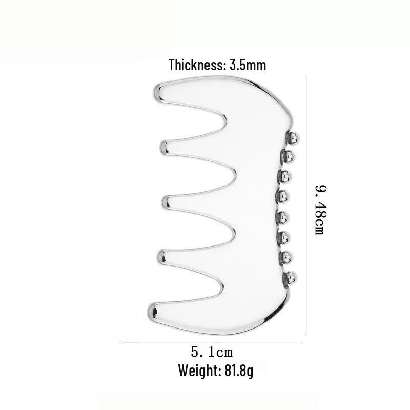 Heart-Shaped Stainless Steel Gua Sha Board for Facial Firming and Lifting Massage – Large Size, Multifunctional Fascia Tool.