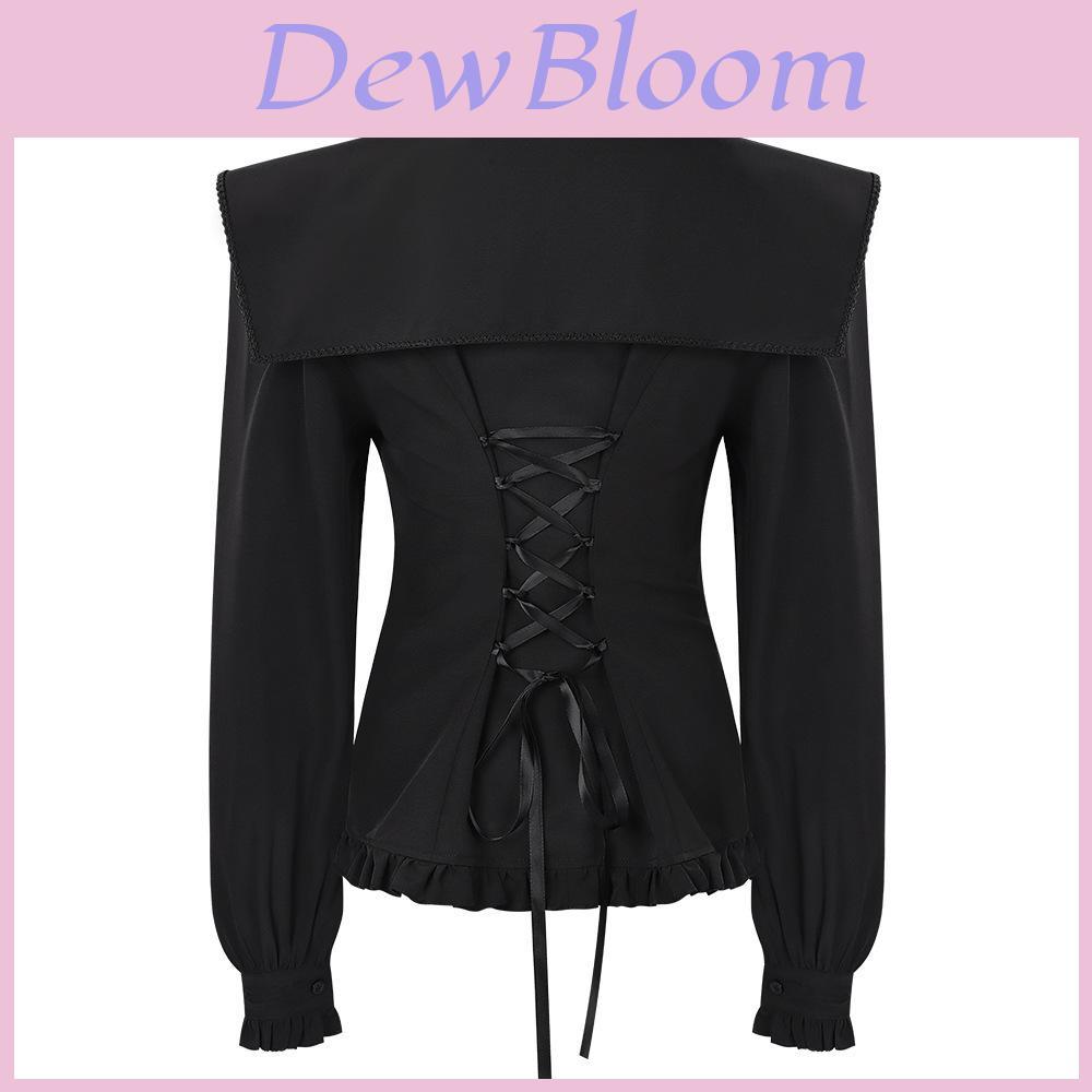 Gothic Linen Medieval Shirt For Cosplay And Stage Performances