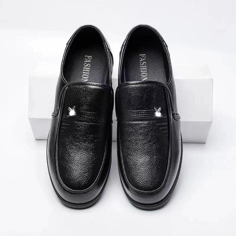 Men's Spring Leather Shoes Fashion Business Casual Shoes Dress Breathable Leather Shoes Leather Shoes Men