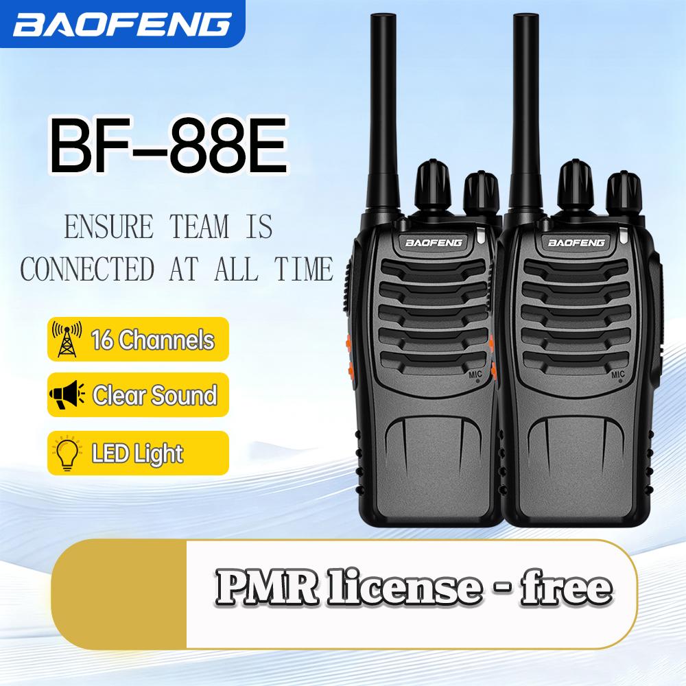 Baofeng BF-88E PMR446 Walkie Talkie 0.5W UHF 16CH VOX USB Charging Portable Handheld Two-Way Radio License-Free for Europe