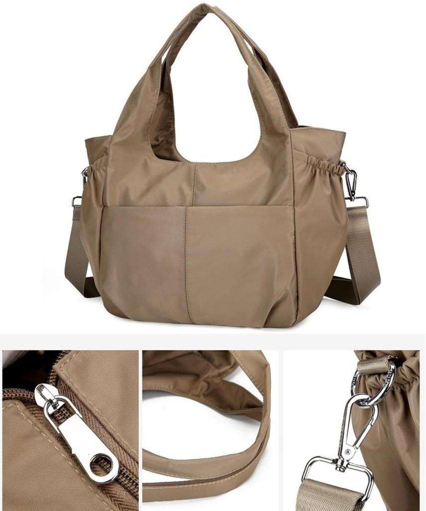 Yanaier Tote Bag, Shoulder Bag, Mother's Bag, 2-Way, Large Capacity, Lightweight, Waterproof, Multifunctional, Popular, Stylish, Crossbody Bag,